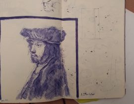 Rembrandt Etching-Skb Pen