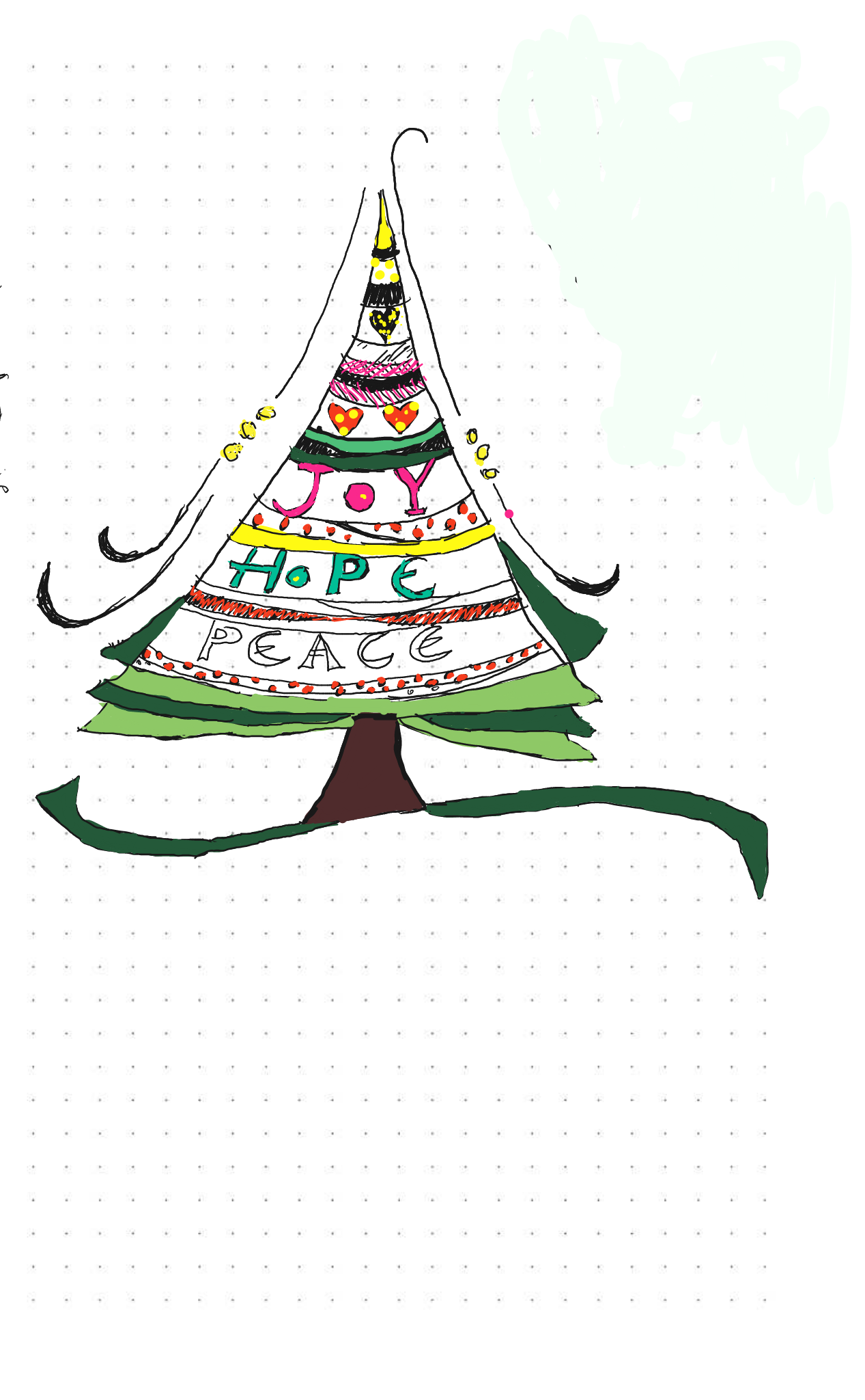 Doodling Xmas tree