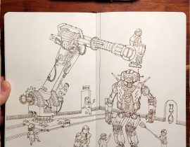 Factory Robot Sketch