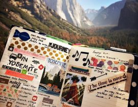 My Moleskine in Yosemite <3