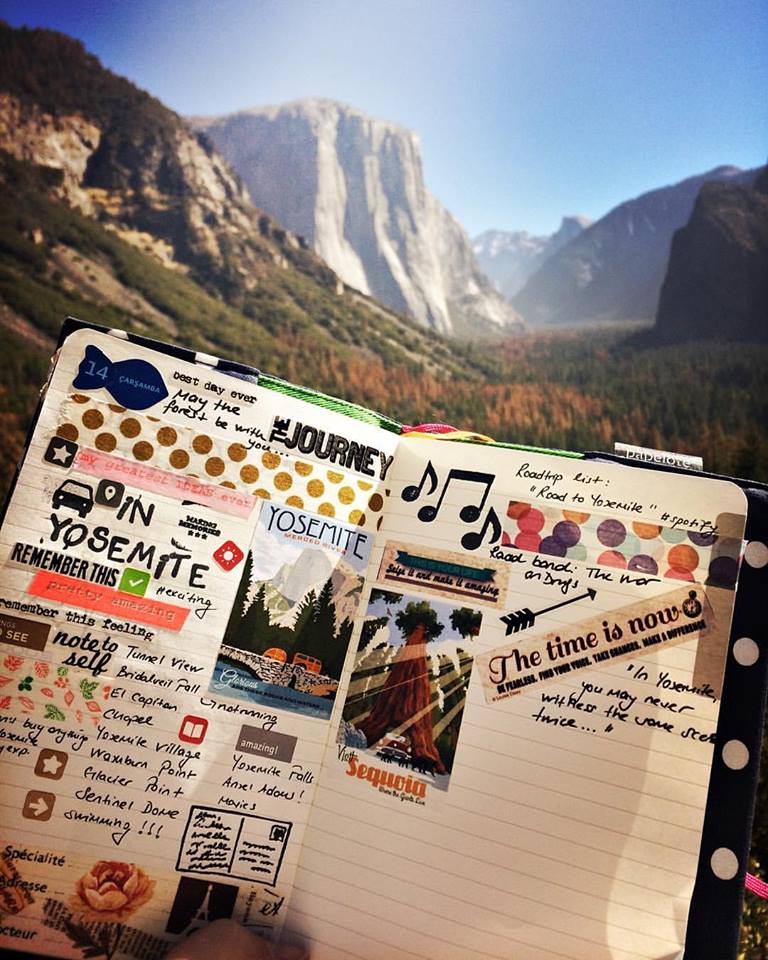 My Moleskine in Yosemite <3