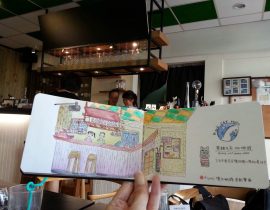 Café Sketch~ Black Cat &Moon Café,Taichung, Taiwan