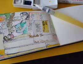 Urbansketch at Taiwan Breakfast Cafeteria