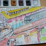 Urbansketch at Tamsui Starbucks