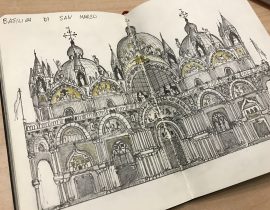Details of “Basilica di San Marco Live Sketch”