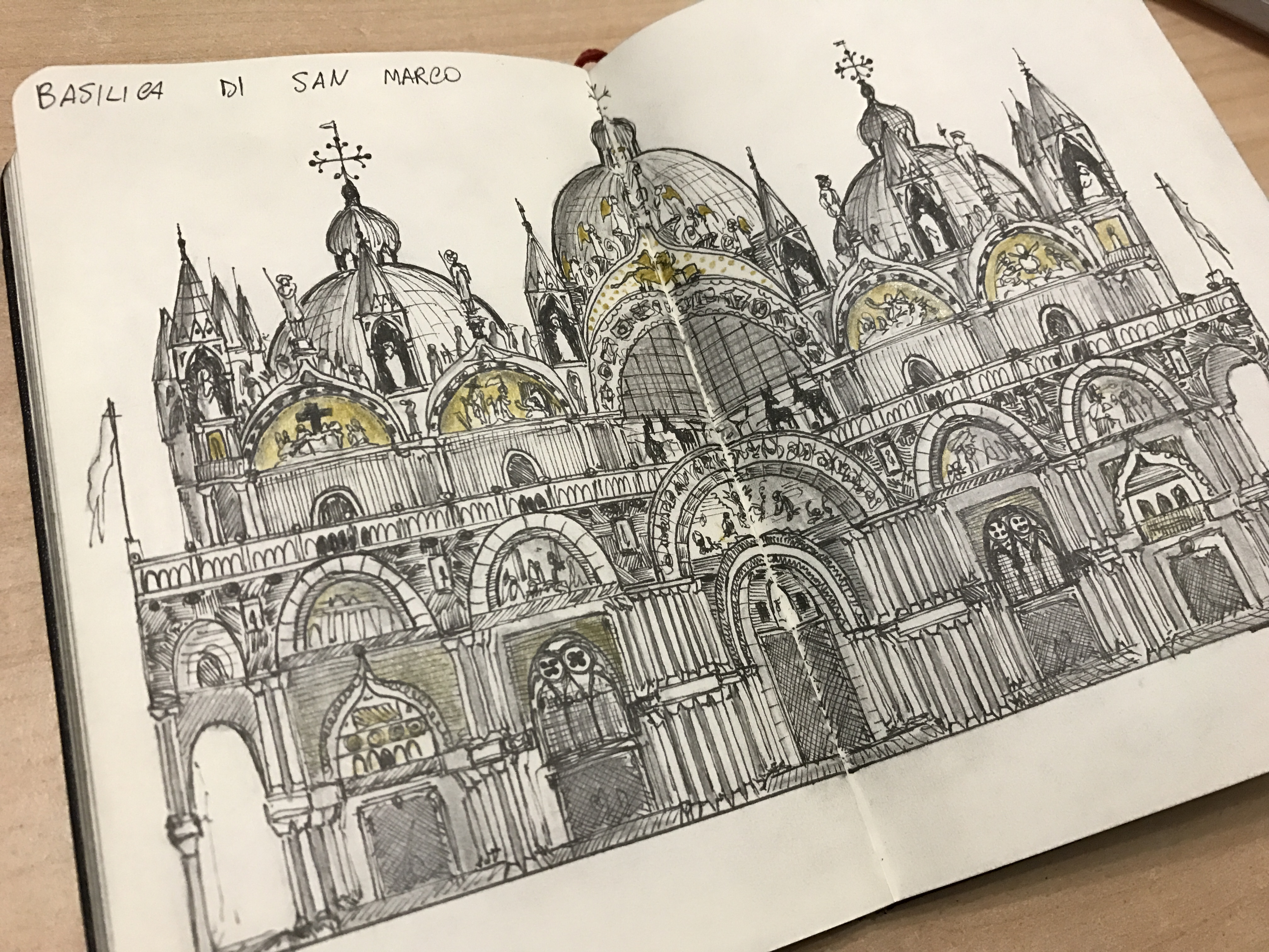 Details of “Basilica di San Marco Live Sketch”