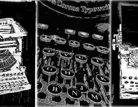 typewriter triptych