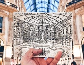 Galleria Vittorio Emanuele Live Sketch