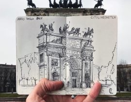 Arco della Pace Live Sketch