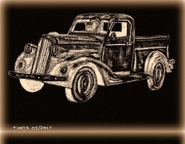 old cars triptych