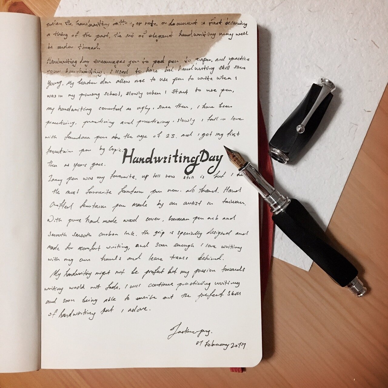 My Confession to Handwriting