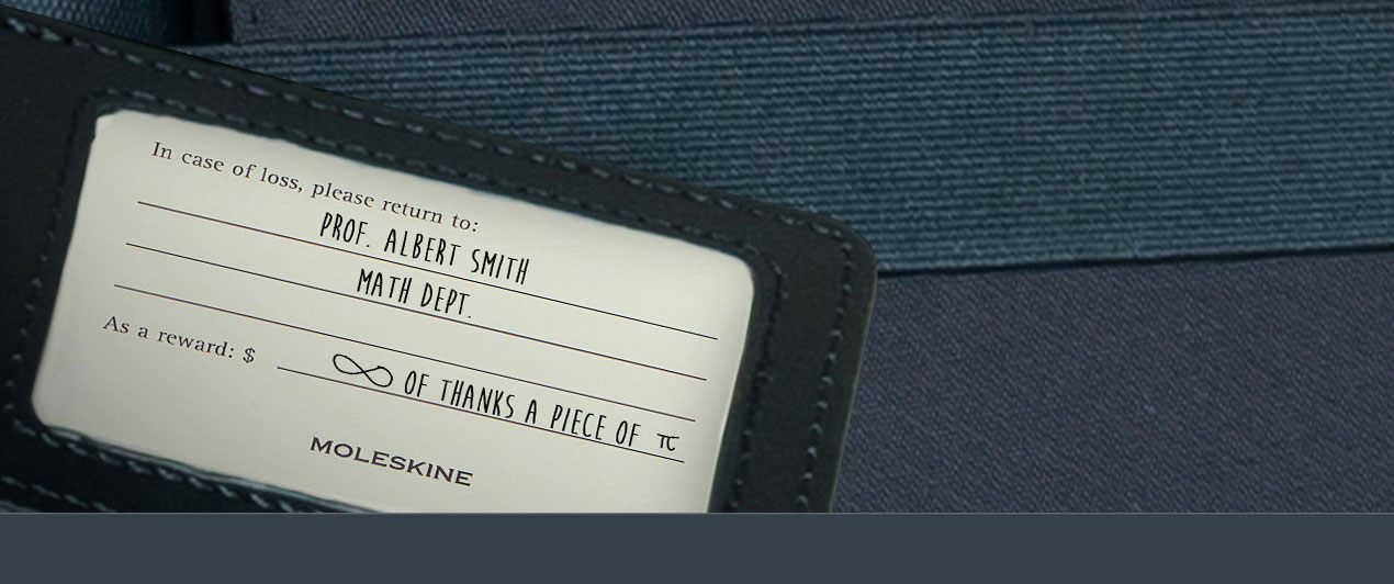 In case of loss myMoleskine Community