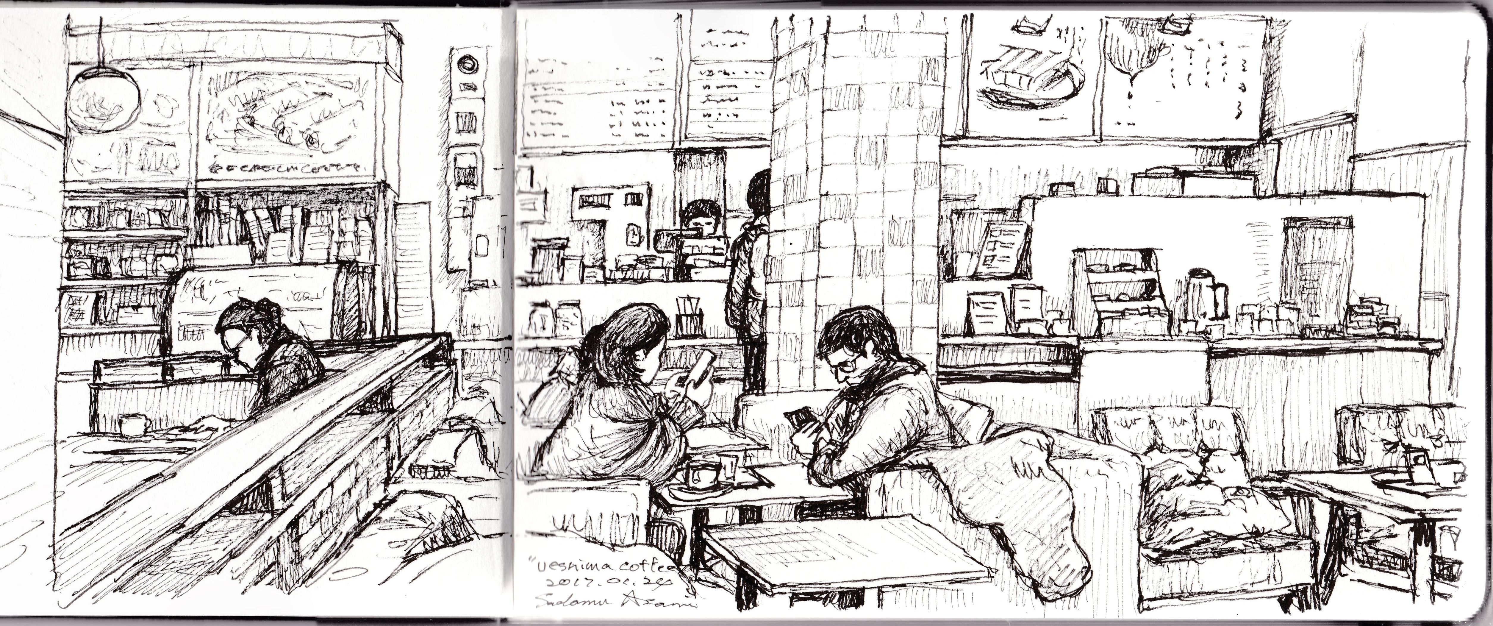 cafe sketch no.1