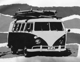 VW camper, SoCal