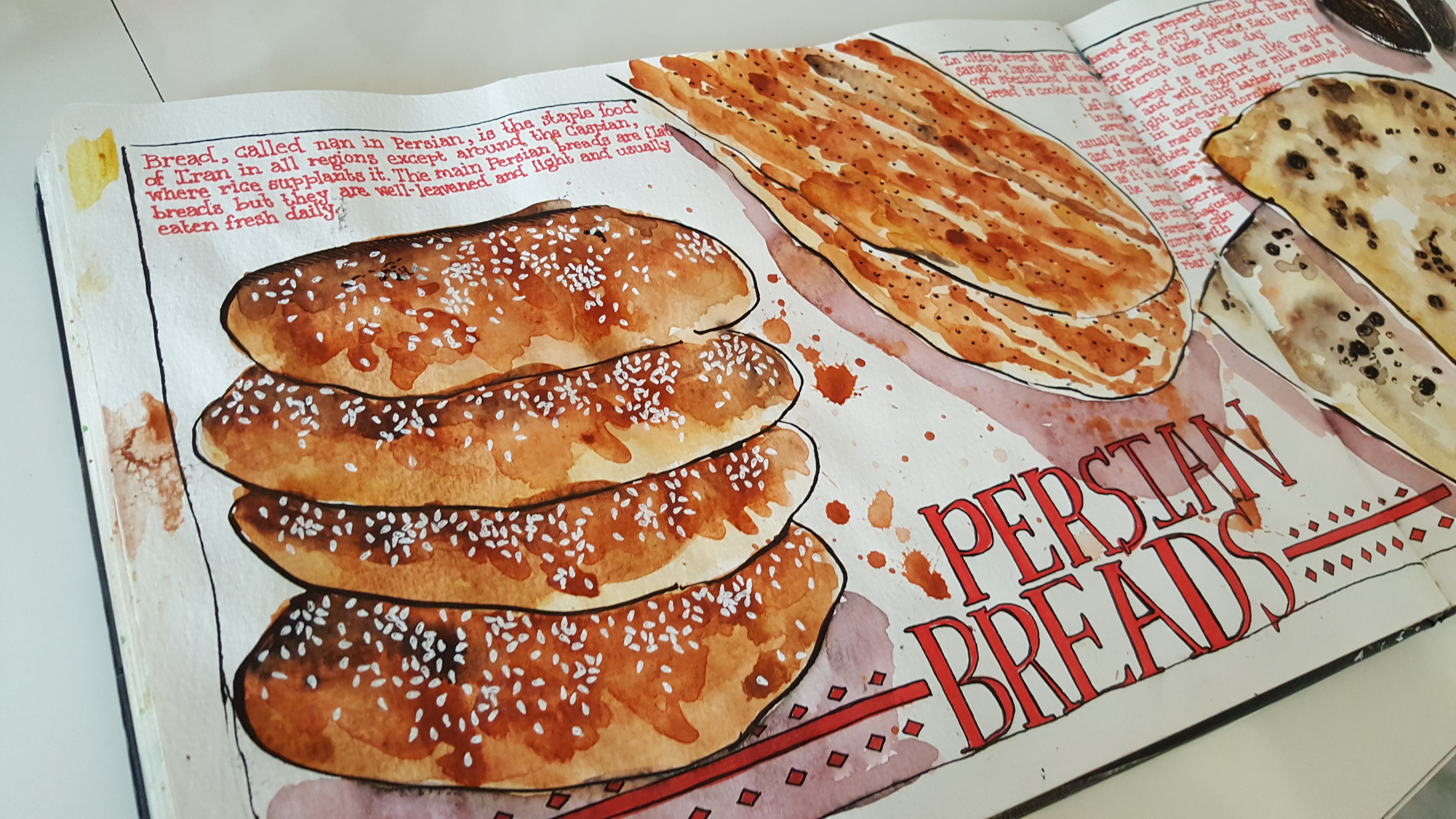 Persian Breads : Baked to golden perfection!