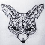 Geometric Fennec Fox