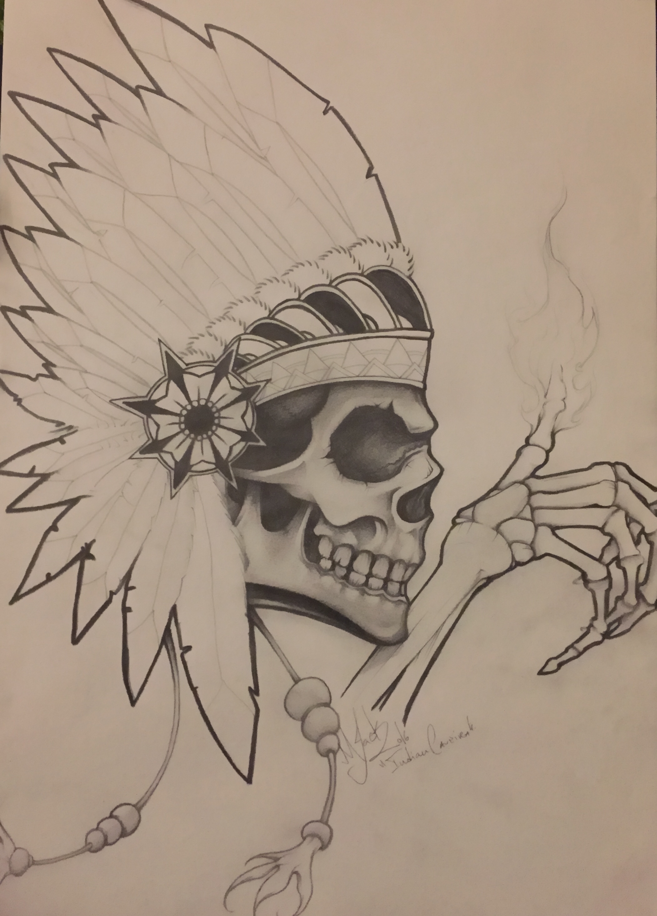 Skull On FiRe