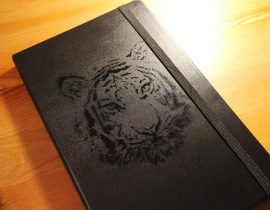 Cutout Picture TIGER notebook