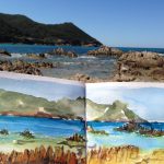Colorful Corsica beach