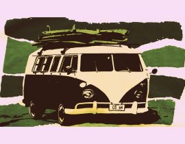 VW camper, SoCal