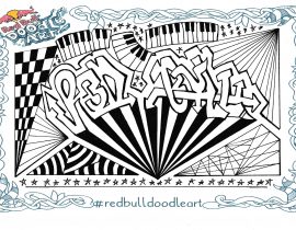 Red Bull Doodle Art