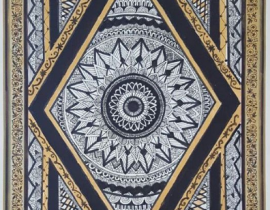 GOLDEN BLACK DETAILED MANDALA