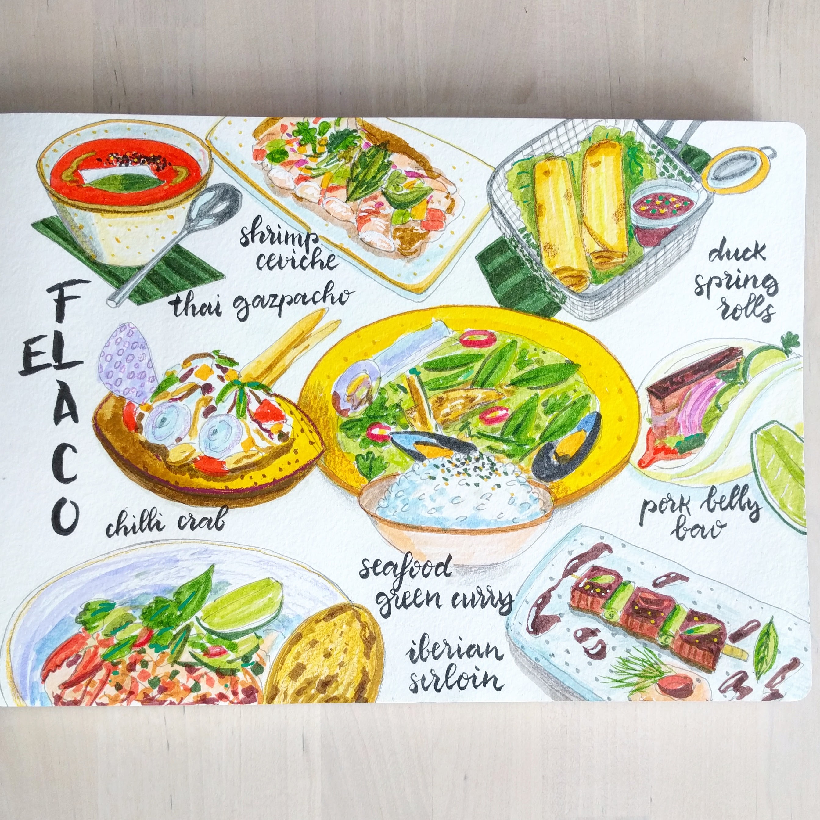 El Flaco tasting menu