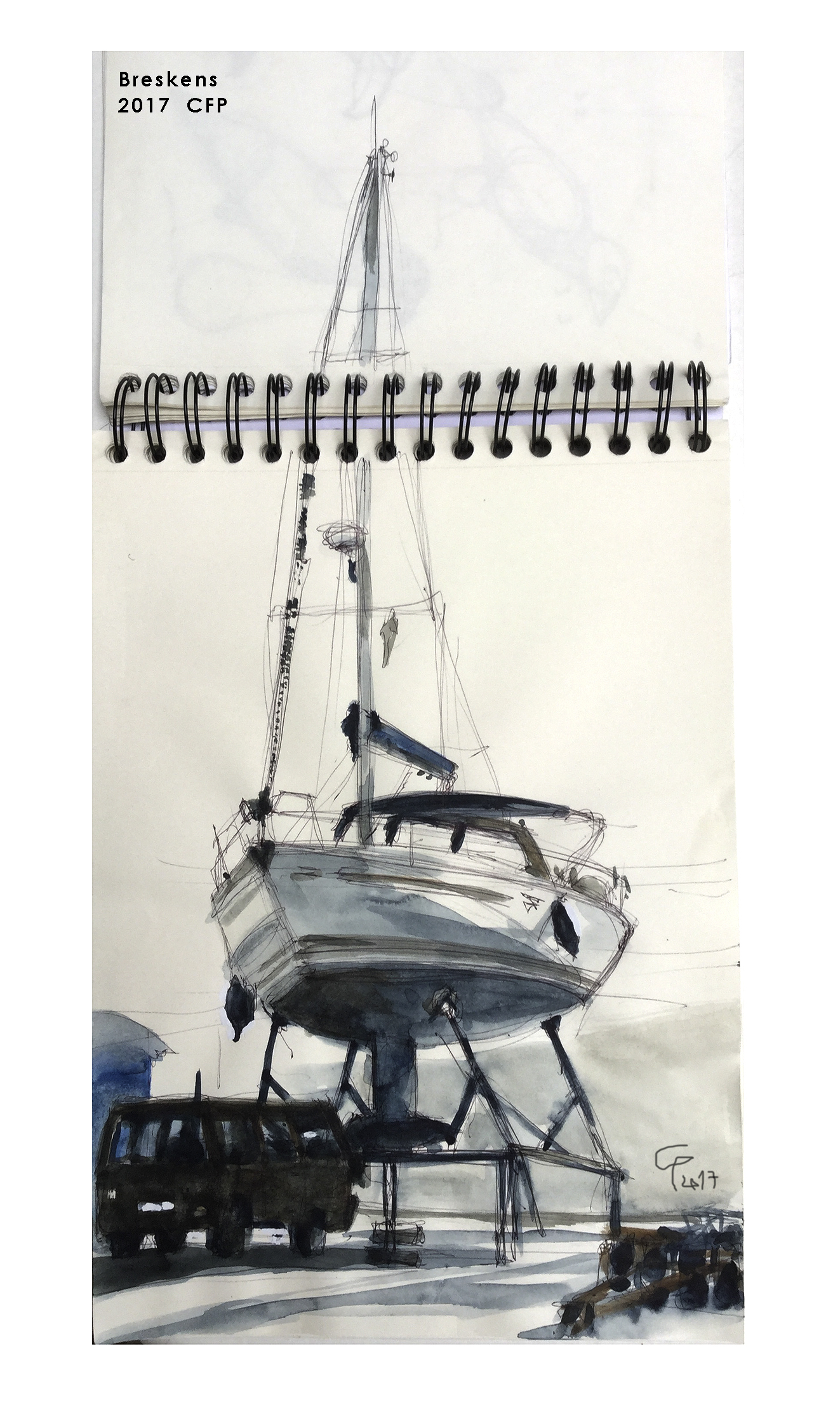 “Velero en el Puerto de Breskens” ( Boat in Breskens haven) /2017
