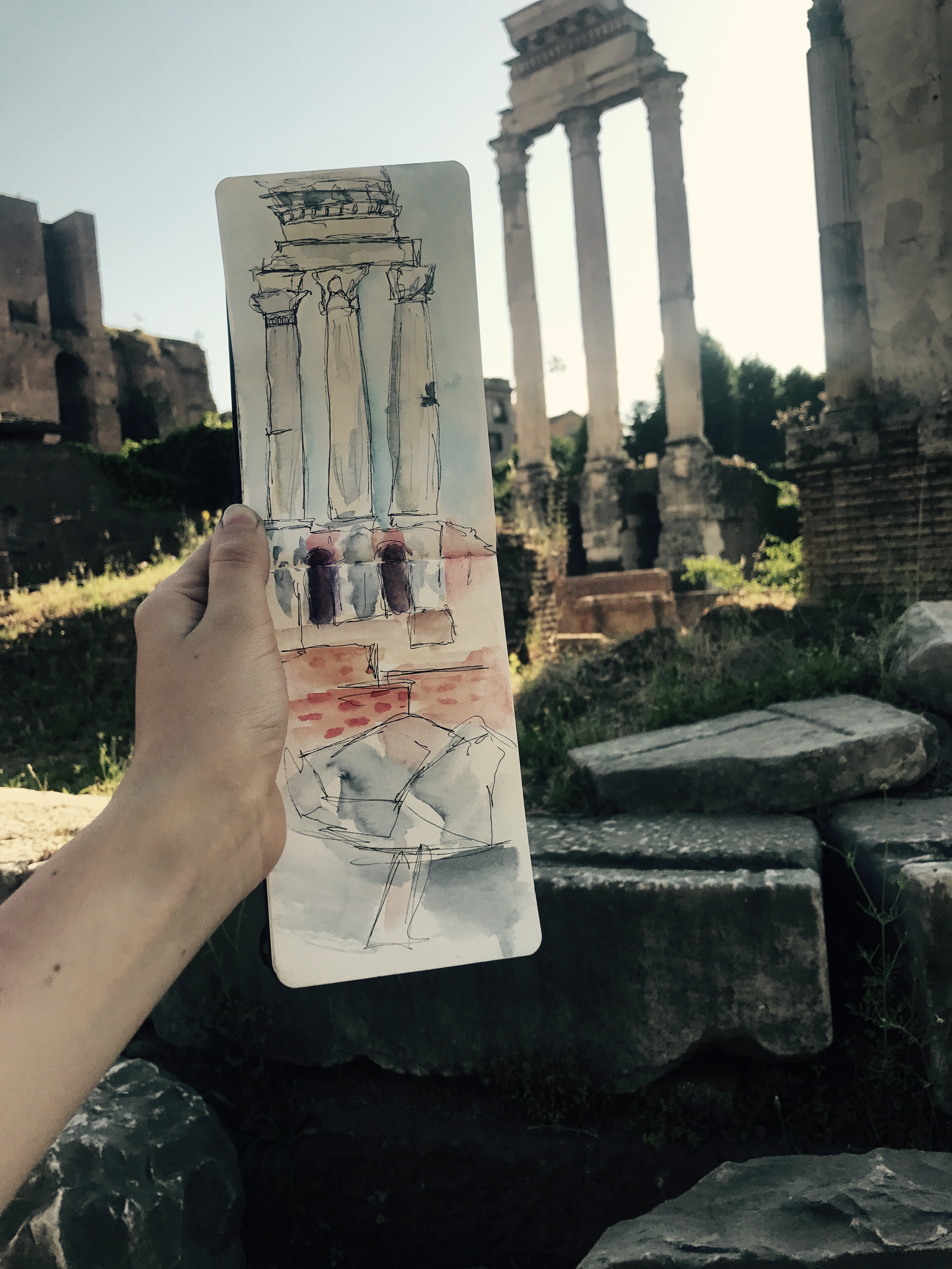 Columns at The Roman Forum