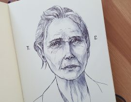 Female sketh portrait