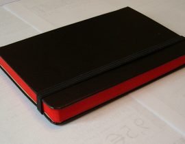 Moleskine red line notebook