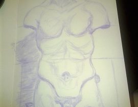 Blue MPLS Torso Sketch