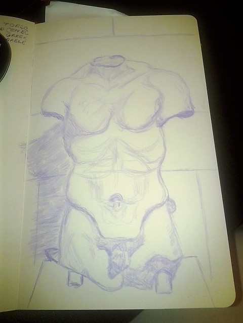 Blue MPLS Torso Sketch