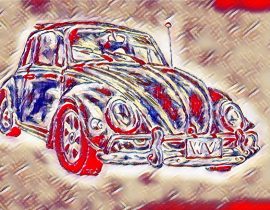 old VW beetle