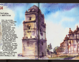 The World Heritage Site of Paoay Church, Philippines