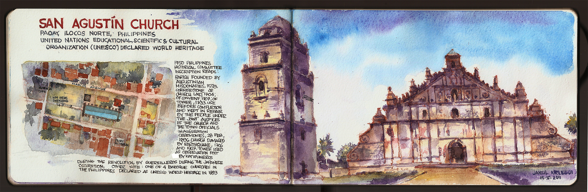 The World Heritage Site of Paoay Church, Philippines