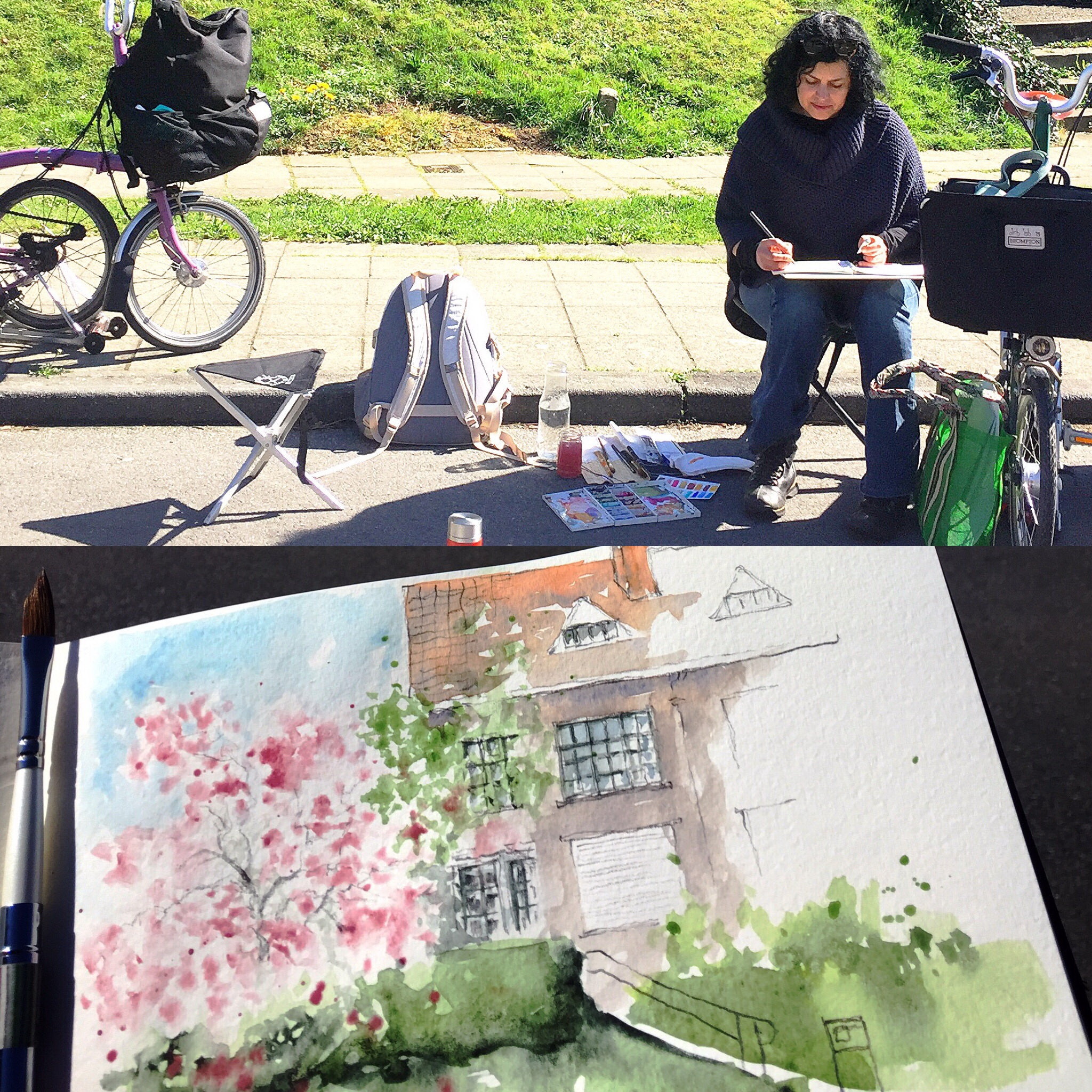 sketching Cherry Blossoms