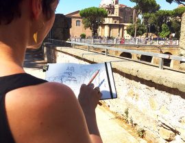 Sketching the Fori Imperiali