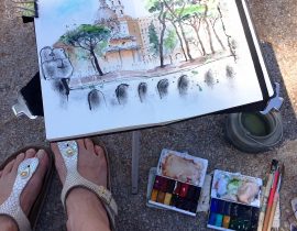 Sketching in Rome: Fori imperiali