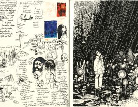 Moleskine A4 – research for the novel Sweet Clover Flowers