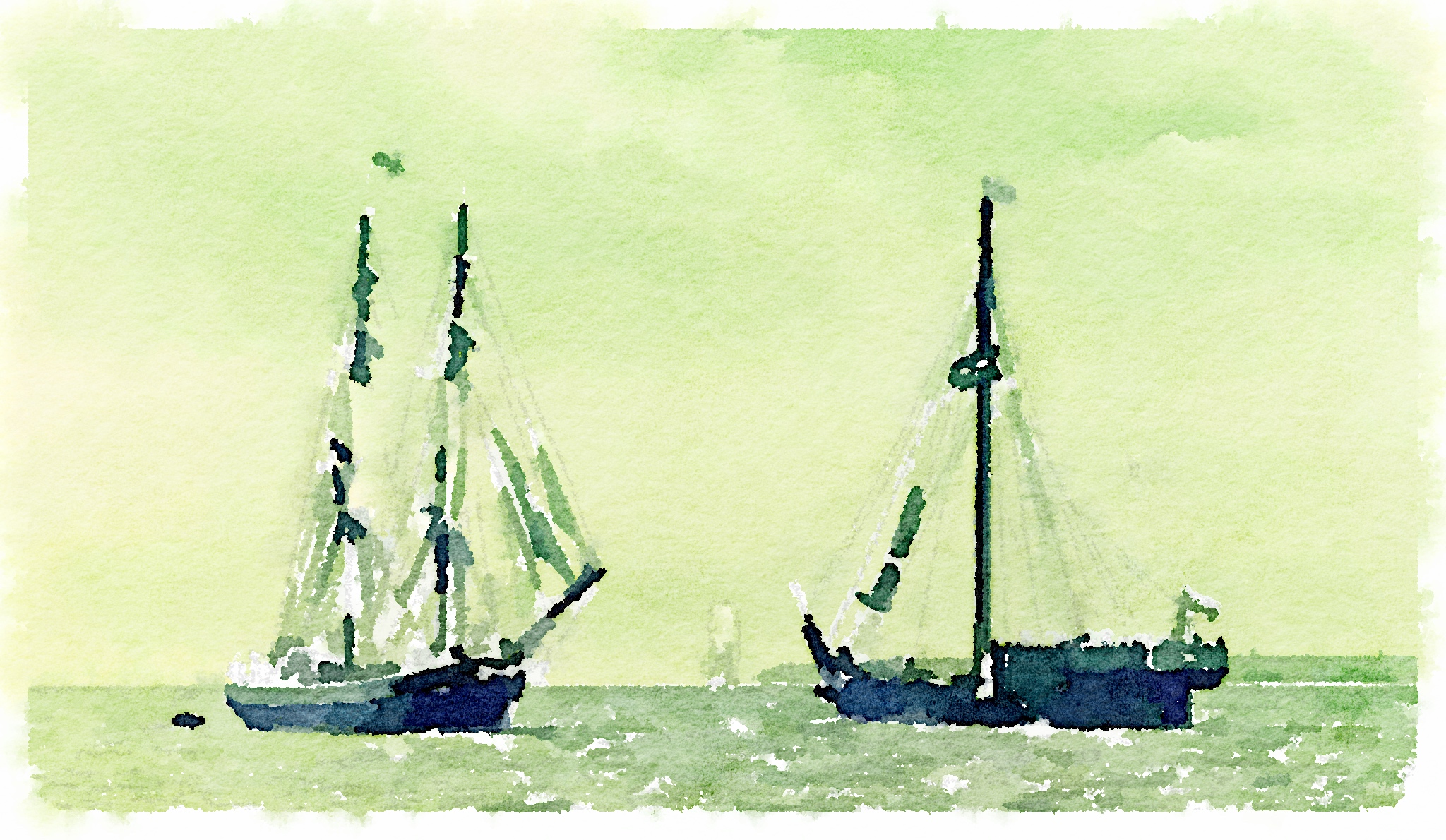 sails furled