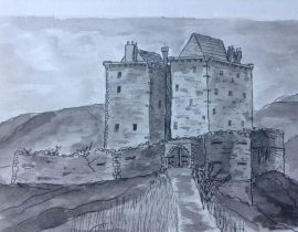 Borthwick castle at 1800’s