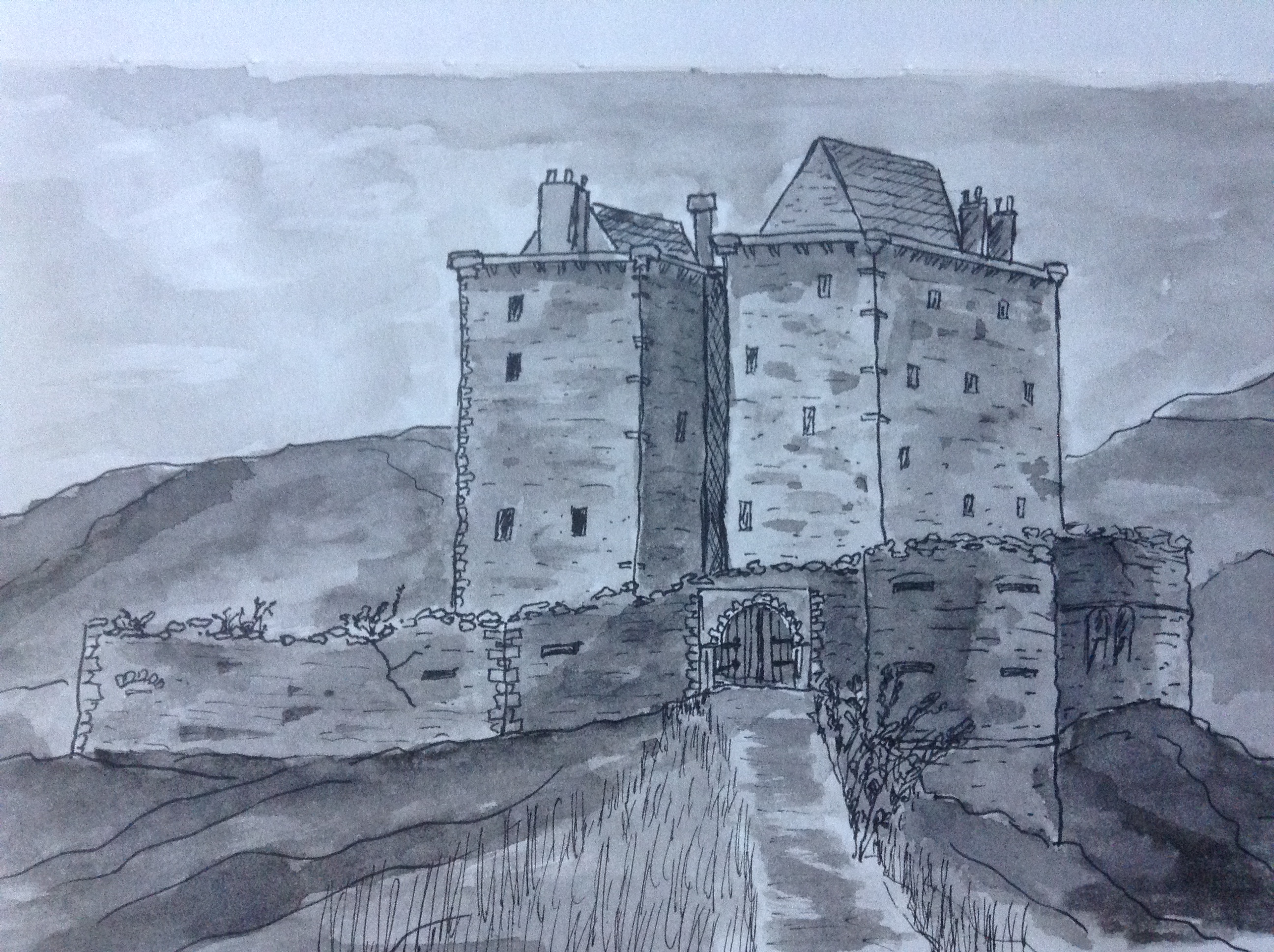 Borthwick castle at 1800’s