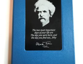 Mark Twain Laser Engraved Metal Plate