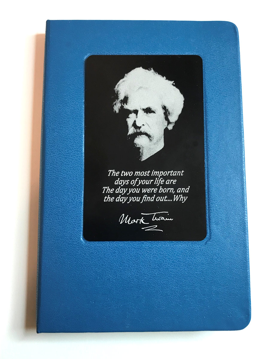 Mark Twain Laser Engraved Metal Plate