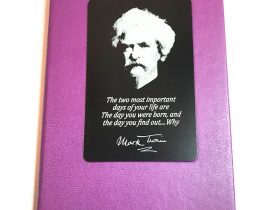 Mark Twain Laser Engraved Metal Plate