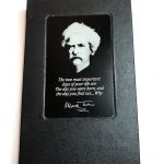 Mark Twain Laser Engraved Metal Plate