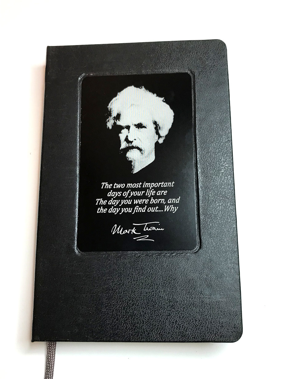 Mark Twain Laser Engraved Metal Plate