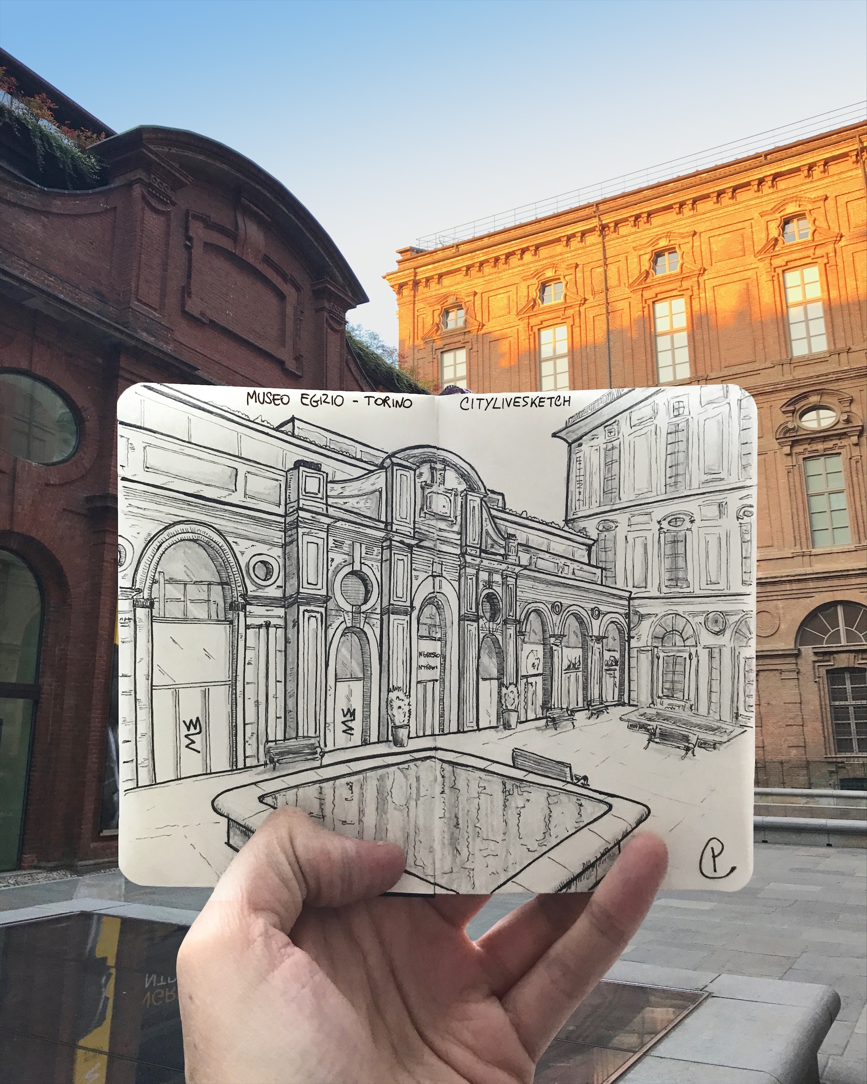 Museo Egizio (Torino) Live Sketch – @CityLiveSketch