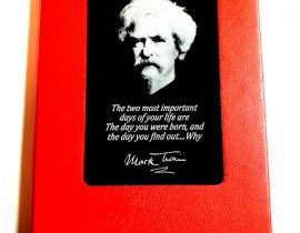 Mark Twain Laser Engraved Metal Plate